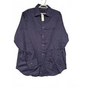 Banana Republic Men's Dress Shirt Purple Long Sleeve Button Large 16 16.5